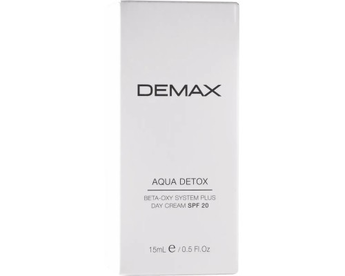 Увлажняющий матированный дневной крем SPF 20 для проблемной кожи Demax Aqua Detox Day Cream, 15 мл