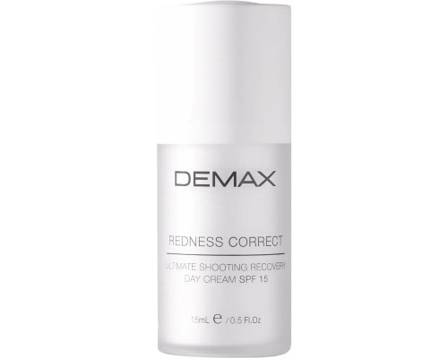 Регенеруючий крем-флюїд SPF 15 для чутливої шкіри з куперозом Demax Ultimate Shooting Recovery Day Cream, 15 мл
