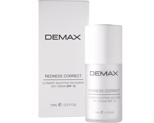 Регенеруючий крем-флюїд SPF 15 для чутливої шкіри з куперозом Demax Ultimate Shooting Recovery Day Cream, 15 мл