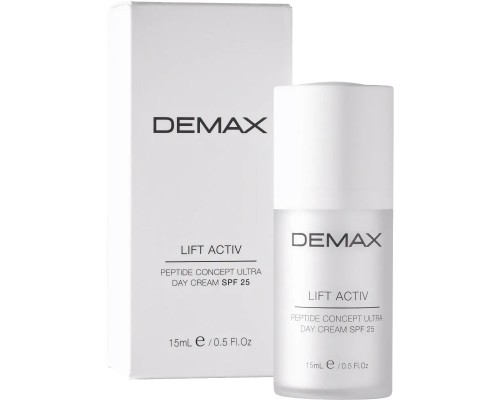 Антивозрастной пептидный лифтинг крем SPF 25 Demax Peptide Concept Ultra Day Cream, 15 мл