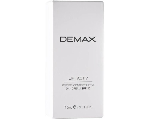 Антивозрастной пептидный лифтинг крем SPF 25 Demax Peptide Concept Ultra Day Cream, 15 мл