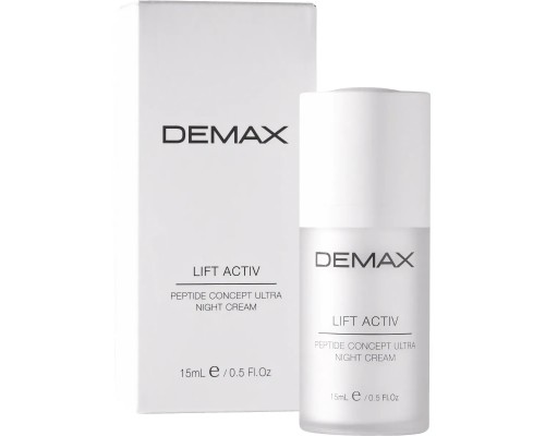 Питательный ночной лифтинг крем с пептидами Demax Peptide Concept Ultra Night Cream, 15 мл