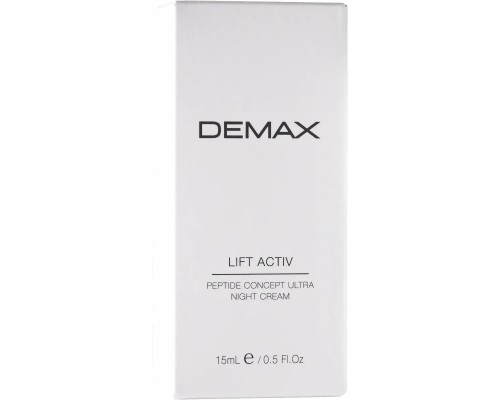 Питательный ночной лифтинг крем с пептидами Demax Peptide Concept Ultra Night Cream, 15 мл