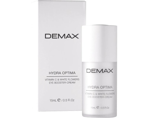 Увлажняющий крем под глаза против отеков и морщин Demax Vitamin C And White Flowers Eye Booster-Cream 15 мл